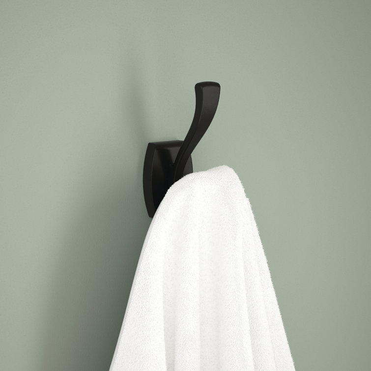 Black hand towel online hook